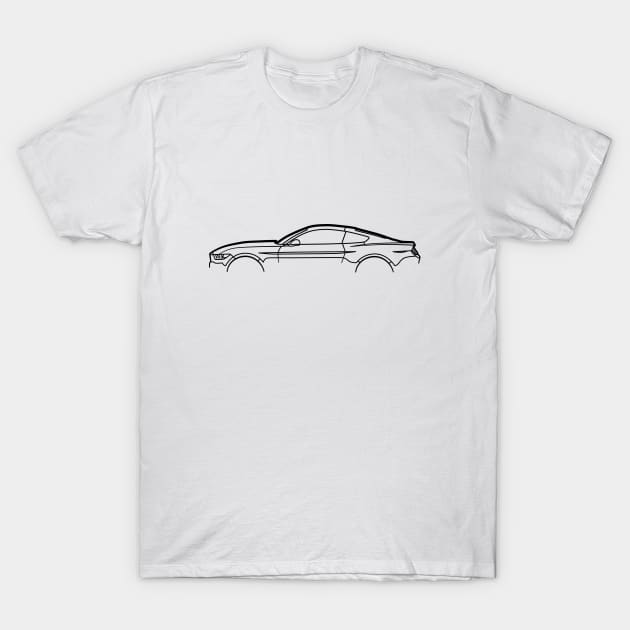 2018 Mustang GT T-Shirt by fourdsign